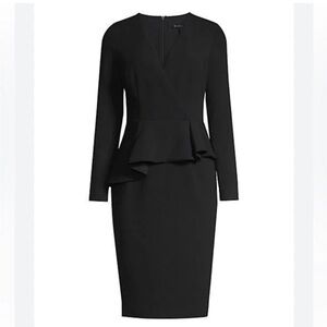 Black Halo Black Peplum Dress